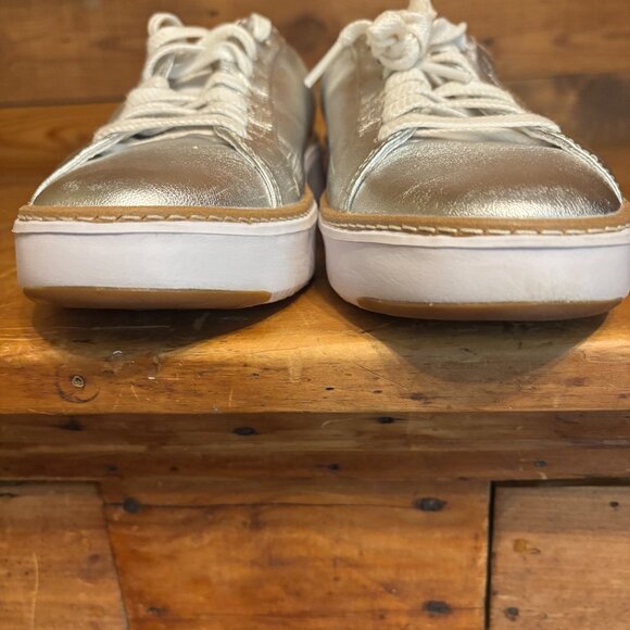 Ladies Cole Haan Silver Lace-Ups 8.5 - Picture 4 of 10